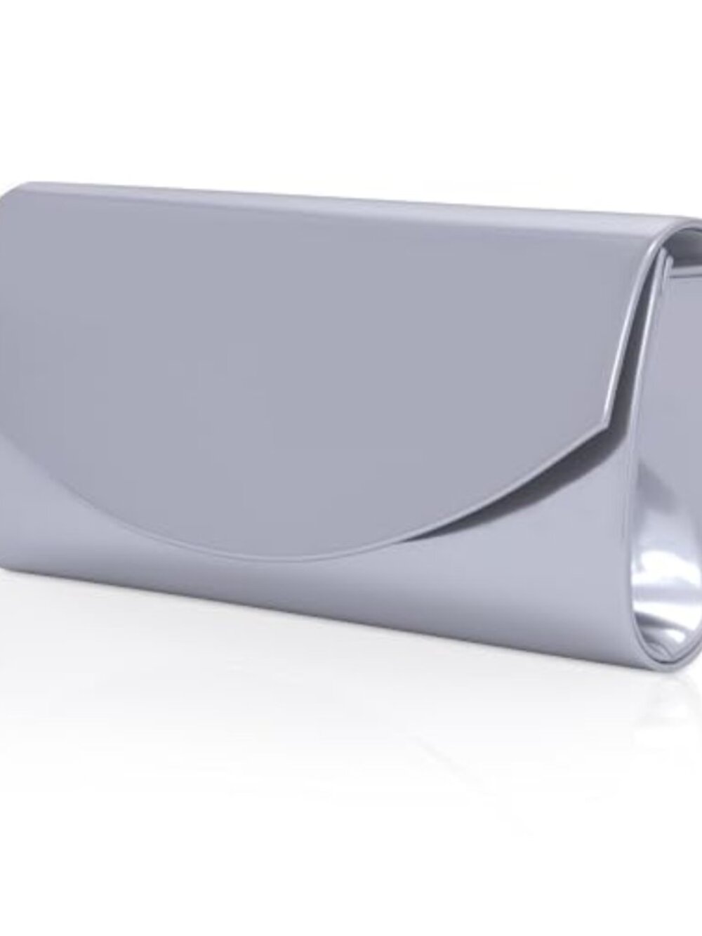 Vegan Leather Envelope Clutch Purse with Chain Strap for Evening